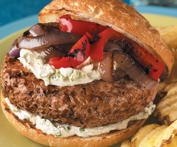 Garlic-Herb Cheeseburger Recipe | Blue Rhino