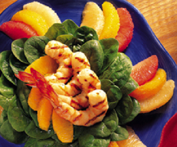 Citrus Salad with Grilled Shrimp Adobo Recipe