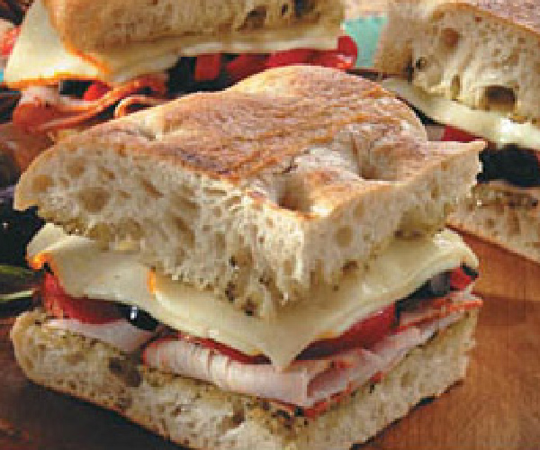 Mediterranean Grilled Tenderloin Focaccia Sandwiches Recipe | Blue Rhino