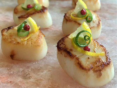 Himalayan Salt Block Seared Scallops Recipe | Blue Rhino