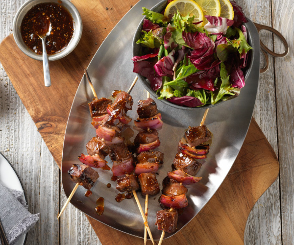 Fig-Balsamic Glazed Beef Kabobs Recipe | Blue Rhino