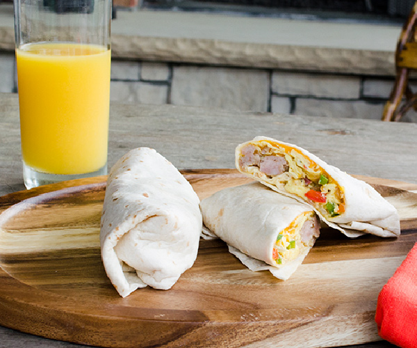 Sausage Breakfast Burrito Recipe
