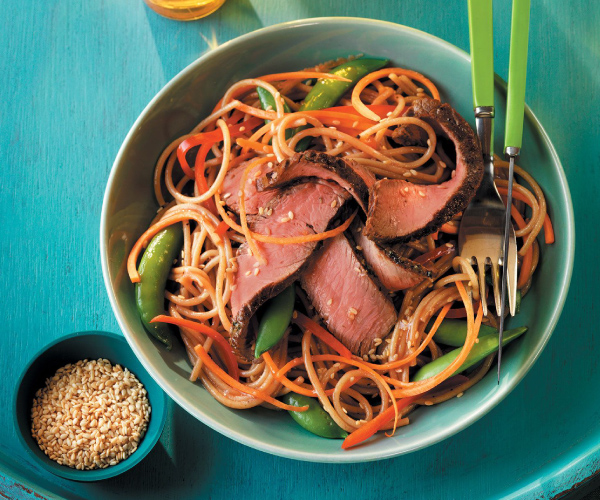 Grilled Steak and Asian Noodle Salad Recipe Blue Rhino