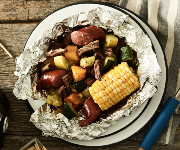 Foil Packet Beef and Vegetable Meal Recipe