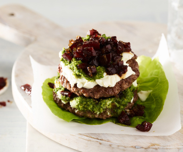 Italian Smash Burger Napoleon Recipe | Blue Rhino