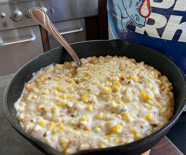 Grilled Cream Corn Recipe | Blue Rhino