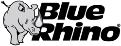 Blue Rhino logo black and white