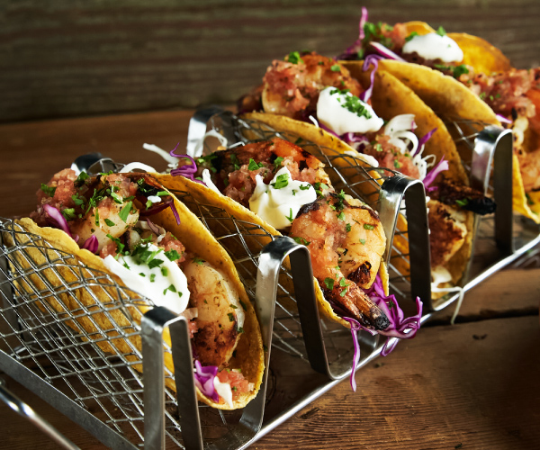 Grilled Shrimp Tacos with Cilantro Butter Recipe | Blue Rhino