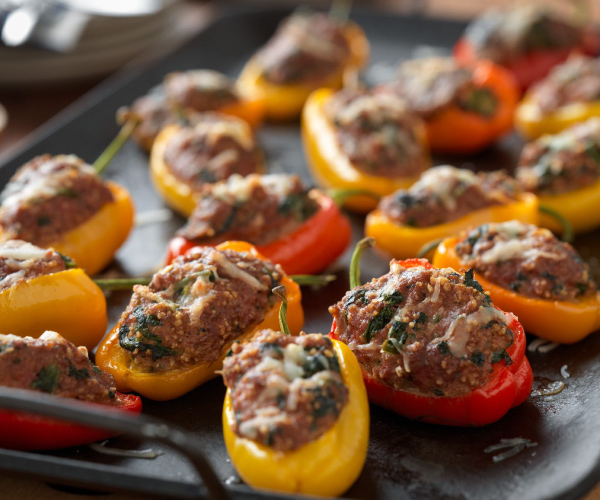 Beef and Couscous Stuffed Baby Bell Peppers Recipe Blue Rhino