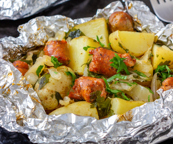 Cabbage and Sausage Foil Packet Recipe Blue Rhino