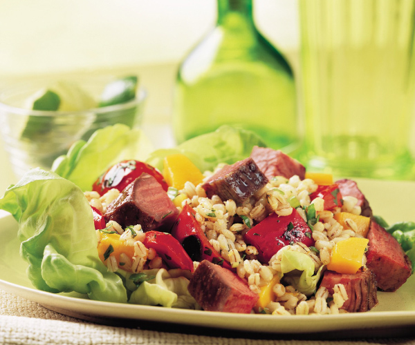 Beef, Mango &amp; Barley Salad Recipe | Blue Rhino