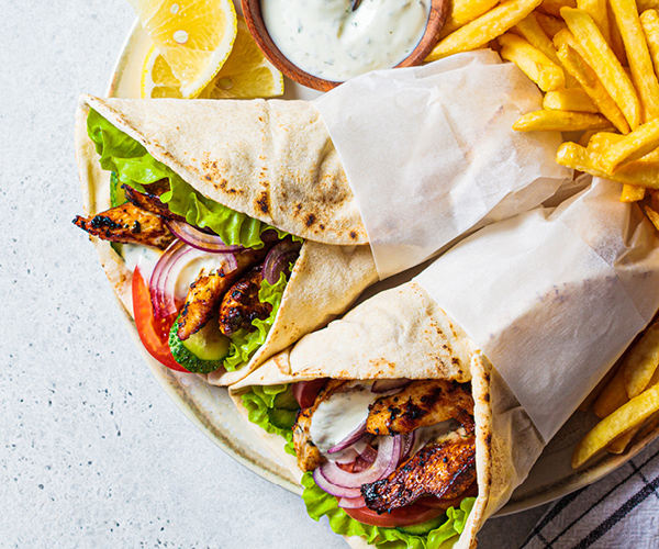 Greek Style Chicken Gyros | Blue Rhino