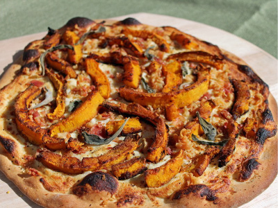Pumpkin and Pancetta Pizza Recipe | Blue Rhino