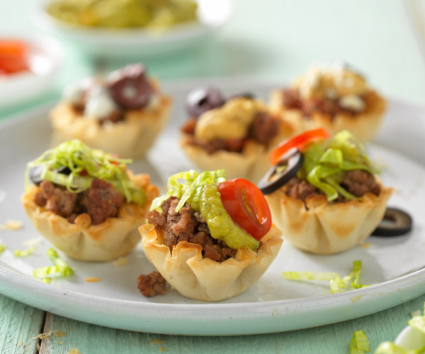 Tiny Taco Beef Tarts