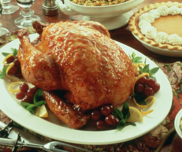 Peach Glazed Roasted Turkey Recipe | Blue Rhino