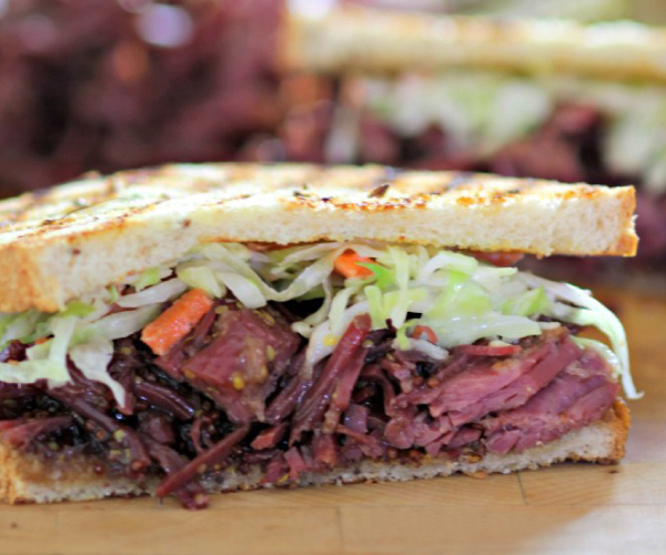 Pulled Corned Beef with Guinness® Mustard Sauce Recipe Blue Rhino