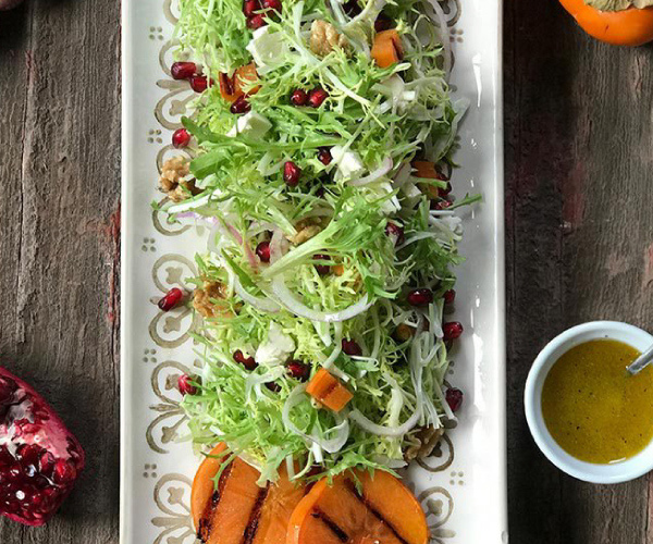 Grilled Persimmon Salad Recipe