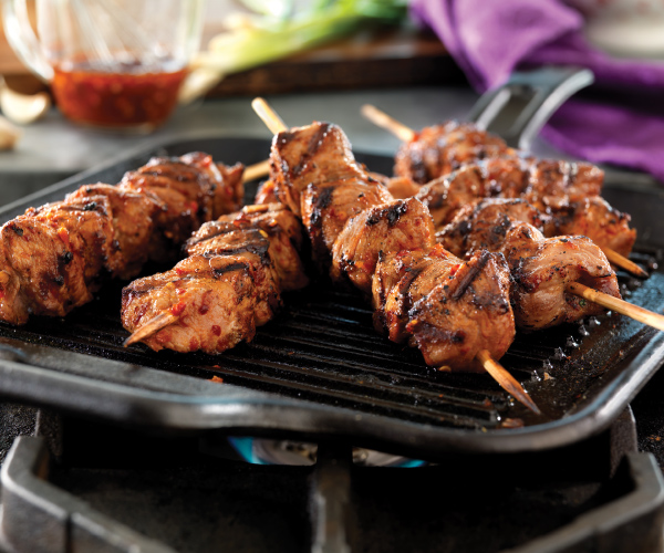 Spicy Korean Pork Skewers Recipe